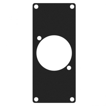 CAYMON CASY108/B CASY 1 space cover plate - 1x powerCON TRUE1 outlet connector hole Black version